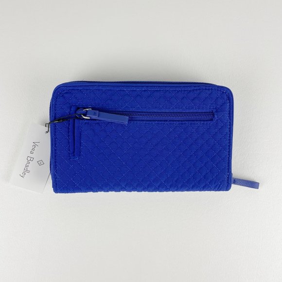 Vera Bradley Turnlock Wallet Gage Blue - Picture 2 of 6